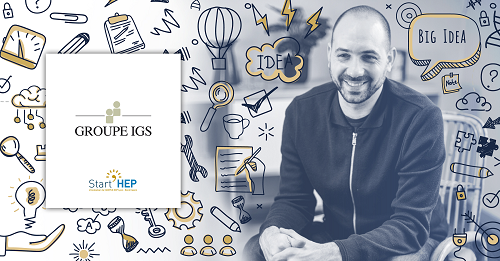 benjamin entrepreneur de l'incubateur hep du Groupe IGS