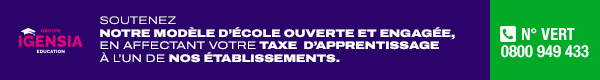 Groupe IGENSIA Education Taxe apprentissage