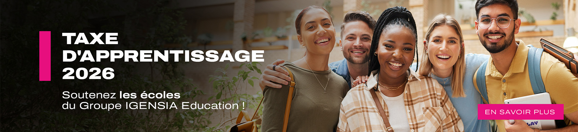 Taxe d'apprentissage Groupe IGENSIA Education 2026