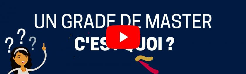 master Qu'est-ce qu'un grade de Master video youtube